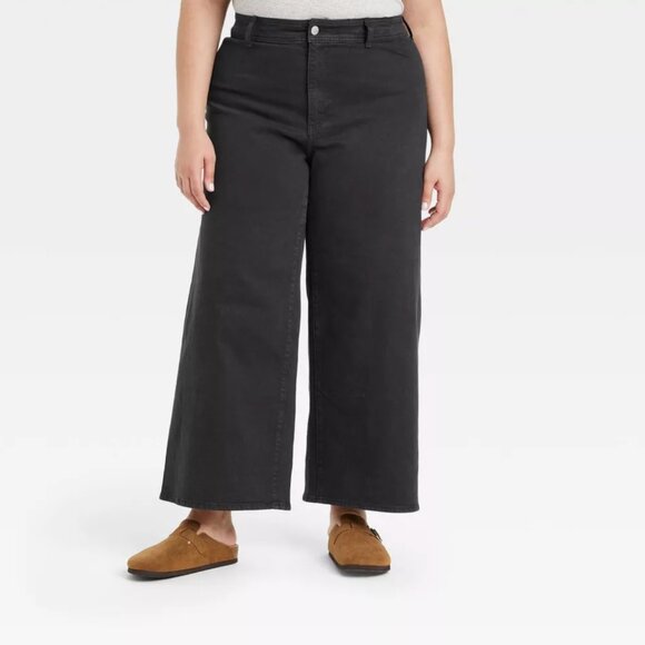 Universal Thread Denim - Women's High-Rise Sailor Wide Leg Ankle Jeans - Universal Thread Size 16